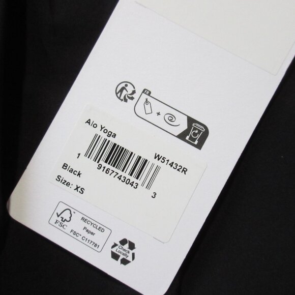 NWT Alo Yoga Regular Suit Up Trouser in Black Pleated Loose Relaxed Pants XS - Picture 4 of 8